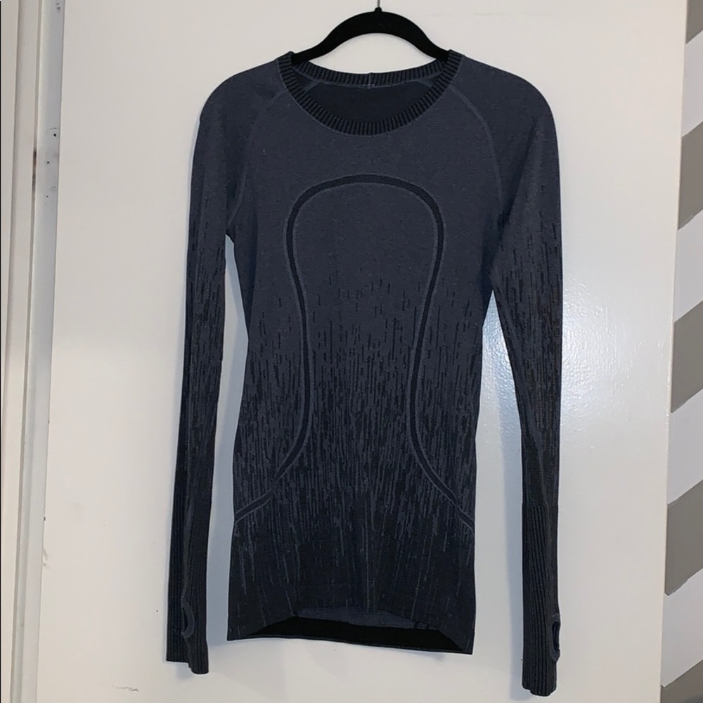 Lululemon blue tight long sleeve